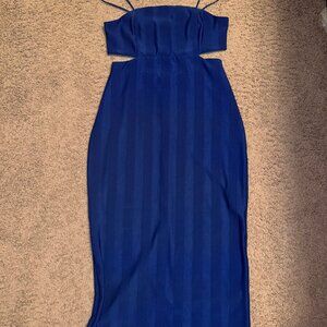 Blue Cutout Dress